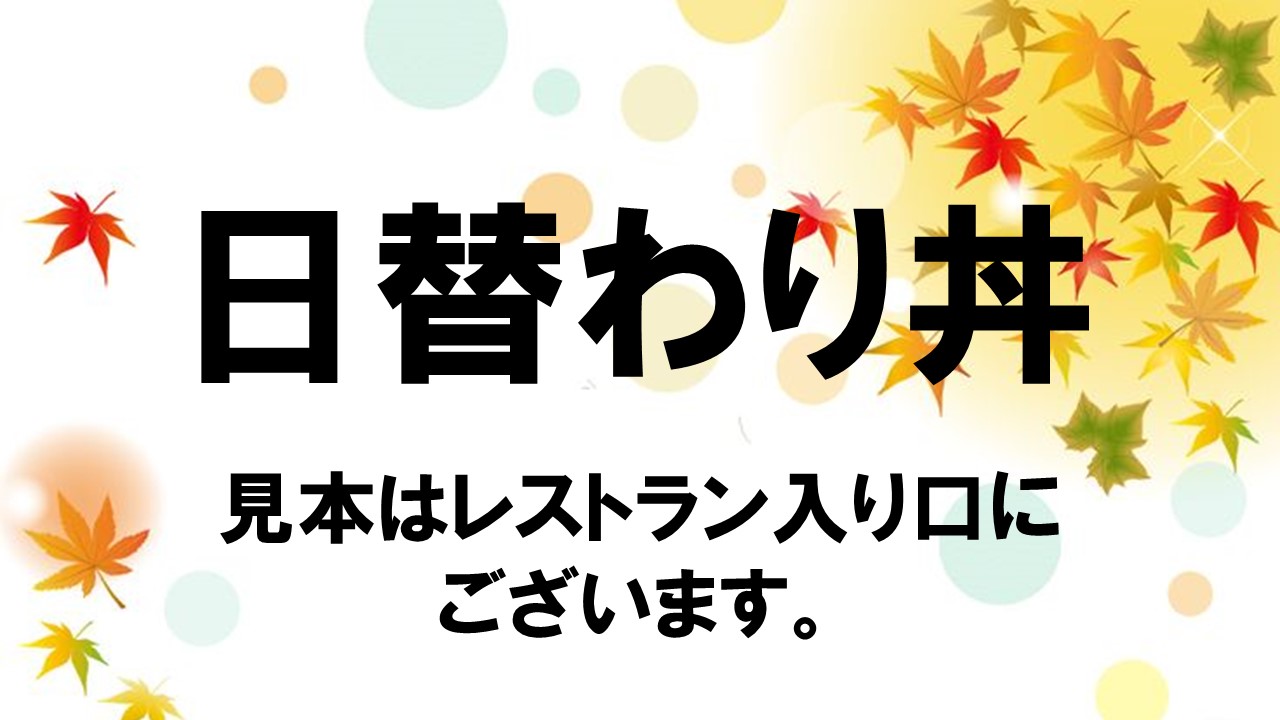 日替わり丼